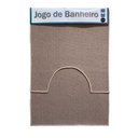 Ver imagem 3 de Tapete de Banheiro Algodão Antiderrapante Kit 2 Peças Bege