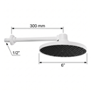 Ver imagem 2 de Chuveiro/Ducha Fria - Piscina/Jardim - 6" - Branco