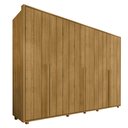 Ver imagem 3 de Guarda-Roupa Casal 6 Portas 100% MDF com Pés Volpi Marrom/Cumaru