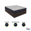 Ver imagem 3 de Cama Box Baú Viúvo Marrom e Colchão Airtech 150 D45 Ortobom