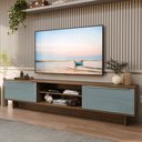 Ver imagem 1 de Rack para Tv até 80 Polegadas 218 Cm 2 Portas Rustic/cinza Lux Madesa