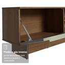 Ver mais imagens de Rack para Tv até 80 Polegadas 218 Cm 2 Portas Rustic/cinza Lux Madesa