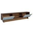 Ver imagem 6 de Rack para Tv até 80 Polegadas 218 Cm 2 Portas Rustic/cinza Lux Madesa