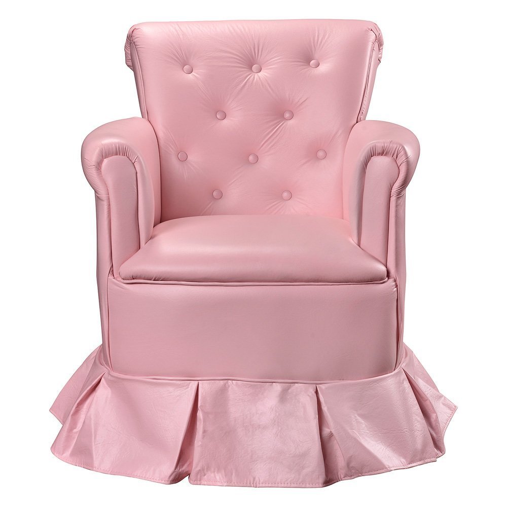 Poltrona Amamentação Balanço Decorativa com Puff Nana:Rosa - 3