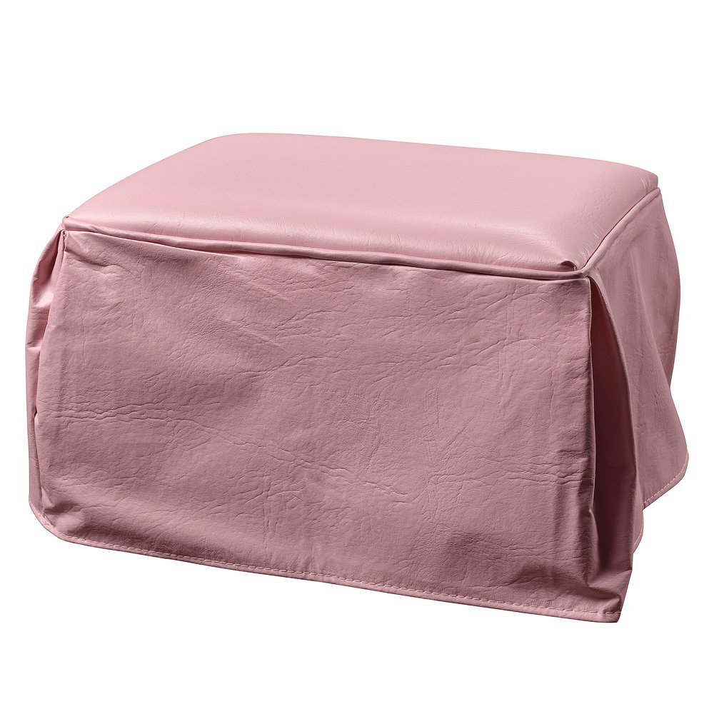 Poltrona Amamentação Balanço Decorativa com Puff Nana:Rosa - 6