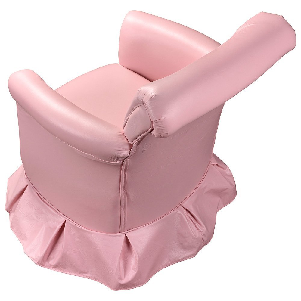 Poltrona Amamentação Balanço Decorativa com Puff Nana:Rosa - 5