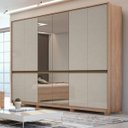 Ver imagem 1 de Guarda-Roupa Casal 6 Portas 4 Gavetas com Espelho e Pés Urban