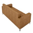 Ver imagem 7 de Sofá Living Decorativo Houston 2 Lugares 180cm Pés em Metal Pu Caramelo G33 - Gran Belo