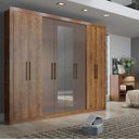 Ver imagem 1 de Guarda-Roupa Casal 8 Portas com Espelho Héster Espresso Móveis