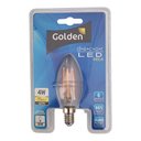 Ver imagem 1 de Kit 4 Lâmpada Vela Lisa Filamento Led 4w E14 Branco Quente Bivolt
