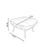 Poltrona Costela G2home + Puff Linho e Costela Multilaminada:terracota - 3
