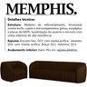 Jogo Sofa 252 cm 3 Lug E Poltrona 1 Lug Memphis TCS 721 Corano Moll - 5