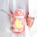 Ver mais imagens de Garrafa Térmica Fofura Lua e Coelho Soft Aço Inox 500ml:rosa e Salmon