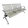 Cadeira Longarina Aeroporto Cromada 3 Lugares Bering - 2101 - 2