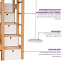 Ver imagem 3 de Kit Escada Baú e Playgroung Direito Climb Casatema MadeiraOriginals Branco/Madeira Natural
