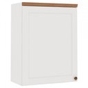 Ver imagem 3 de Armário Aéreo Cozinha 1 Porta Branco Fosco 1506 - Genialflex