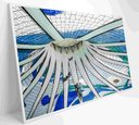 Ver imagem 1 de Quadro Catedral de Brasília - 60x40 Cm - Tecido Canvas