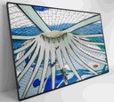Ver imagem 4 de Quadro Catedral de Brasília - 60x40 Cm - Tecido Canvas