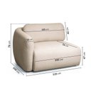 Ver imagem 5 de Sofá Modular 2 Lugares Com Sumiê Orla CabeCasa MadeiraOriginals