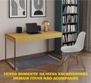 Ver imagem 2 de Escrivaninha Industrial Malta 137x53 Ferro Cobre Tampo Canela