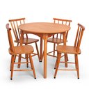 Ver imagem 4 de Jogo de Jantar Colonial Clássico Redonda 4 Cadeiras Todo Mel Cozinha