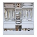 Ver imagem 4 de Guarda Roupa Casal 5 Portas com 9 Gavetas 100% Mdf Urbano