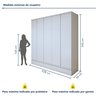 Guarda Roupa Casal 5 Portas com 9 Gavetas 100% Mdf Urbano - 9
