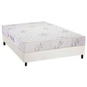 Ver imagem 1 de Cama Box Casal: Colchão Espuma Luckspuma D33 Supreme + Base CRC Courano White(138x188)