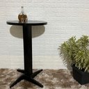Ver imagem 1 de Mesa Bistrô Fixa de Madeira:preto