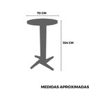 Ver imagem 5 de Mesa Bistrô Fixa de Madeira:preto