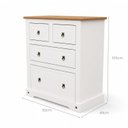 Ver imagem 6 de Quarto de Bebê Completo 100% MDF com Guarda Roupa Cômoda Berço Smile Bege Creme/Carvalho
