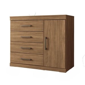 Cômoda Havana Plus Santos Andirá 4 Gavetas e 1 Porta