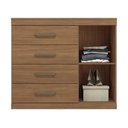 Ver imagem 2 de Cômoda Havana Plus Santos Andirá 4 Gavetas e 1 Porta