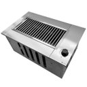 Ver imagem 5 de Churrasqueira À Gás de Embutir com Tampa Abafador Profissional Aço Inox Cozix