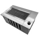 Ver imagem 5 de Churrasqueira À Gás de Embutir com Tampa Abafador Profissional Aço Inox Cozix