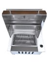 Ver imagem 4 de Churrasqueira À Gás de Embutir com Tampa Abafador Profissional Aço Inox Cozix