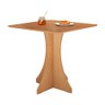Mesa de Jantar Quadrada Lara 4 Lugares 70x70 Base em X em Mdf - Nature - 2