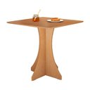 Ver imagem 2 de Mesa de Jantar Quadrada Lara 4 Lugares 70x70 Base em X em Mdf - Nature