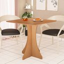 Ver imagem 1 de Mesa de Jantar Quadrada Lara 4 Lugares 70x70 Base em X em Mdf - Nature