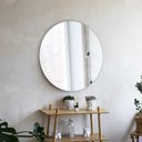 Ver imagem 5 de Espelho Redondo Decorativo de Vidro Lapidado - 60 X 60 Cm