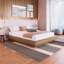 Ver imagem 1 de Cama de Casal Queen Suspensa para Colchão 140cm/160cm Mel