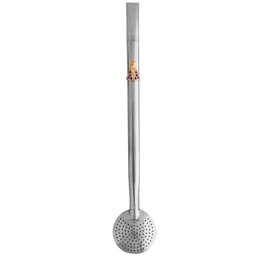 Bomba De Chimarrão Tereré Aço Inox 23cm Com Rosca Pingente Nossa Senhora - 2