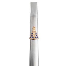 Bomba De Chimarrão Tereré Aço Inox 23cm Com Rosca Pingente Nossa Senhora - 3