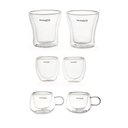 Ver imagem 1 de Kit Copos para Café Chá Licor Parede Dupla 6 Peças Bugatti