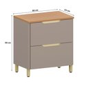 Ver imagem 2 de Balcão Lúmina 80cm com 1 Porta e 1 Gavetão Cor:cinnamon