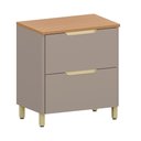 Ver imagem 1 de Balcão Lúmina 80cm com 1 Porta e 1 Gavetão Cor:cinnamon