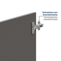 Guarda-Roupa 2 Módulos 2 Portas 3 Prateleiras 2 Gavetas Frame CabeCasa MadeiraMadeira - 11