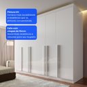 Ver imagem 7 de Guarda-Roupa Grande Casal 6 Portas 6 Gavetas 2,20m Frente 100% MDF Vermont