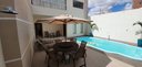 Ver imagem 3 de Ombrelone Guarda Sol 3,00m de Mesa Piscina Jardim Cor Bege de Madeira com Base