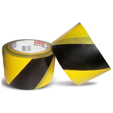 Fita Zebrada para Demarcação de Área 70mm X 200m Adere
